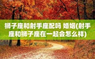 狮子座和射手座在一起会怎样