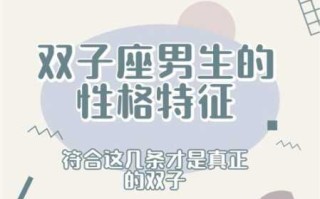 双子座男生的特点和缺点