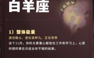 白羊座2020年11月21日运势