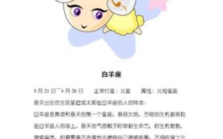 白羊座有什么特点和缺点