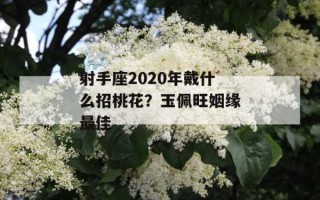 射手座佩戴什么招桃花