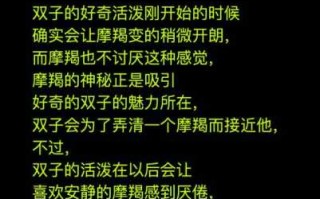 双子座摩羯座爱情