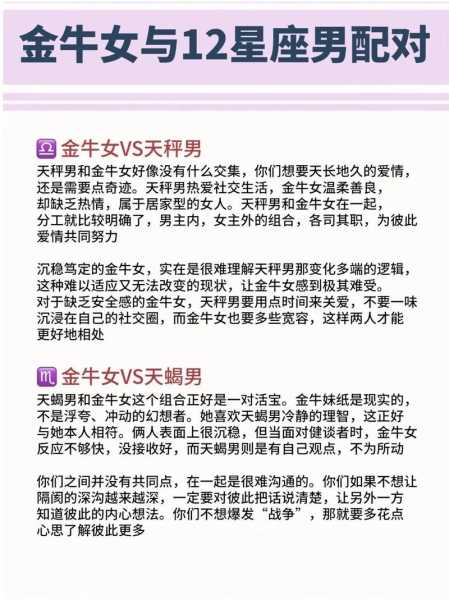 金牛座与12星座关系表