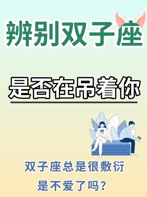 对双子男冷漠一段时间