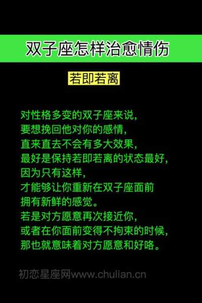 双子座怎样治愈情伤的人