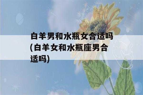 水瓶座男生和白羊座女生婚姻怎样