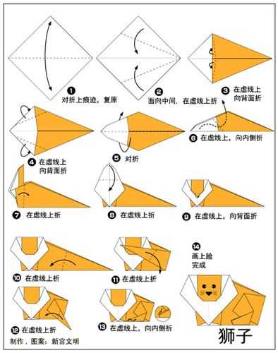 狮子座怎么折最简单