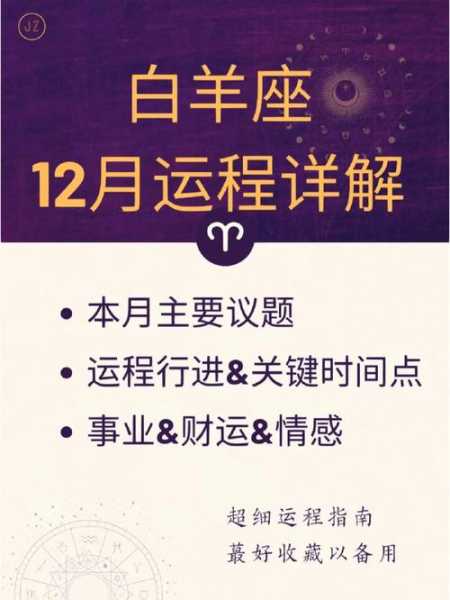 白羊座12月运程指南