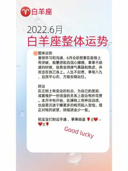 2020白羊座每月运势